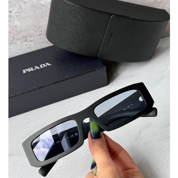 NEW Prada PR D09SD Sunglasses in Black Blue $497 main image 7